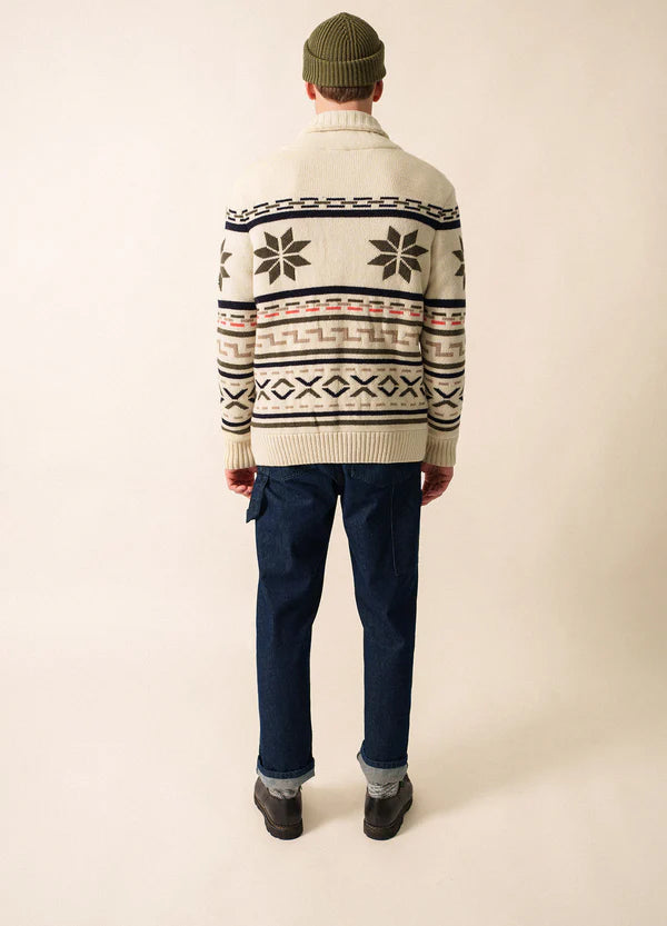 Veste en laine Saint James Sion Homme - Écru/Western