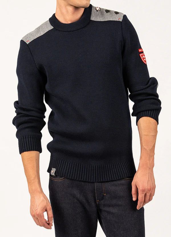 Pull marin Saint James x Arpin Moraine Homme - Navy