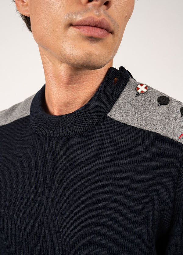 Pull marin Saint James x Arpin Moraine Homme - Navy