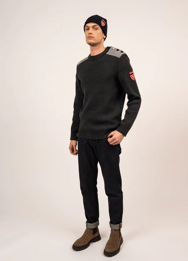 Pull marin Saint James x Arpin Moraine Homme - Anthracite