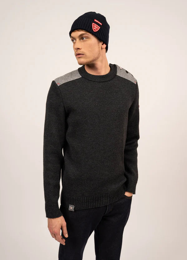 Pull marin Saint James x Arpin Moraine Homme - Anthracite