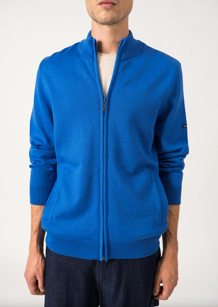 Gilet zippé Colorado II Homme Saint-James - Mer/Gris light