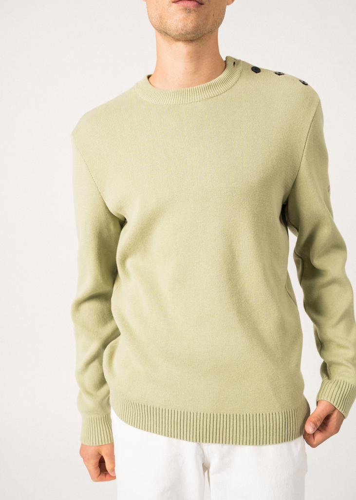 Pull Saint-James Cancale coton Homme - Amandier