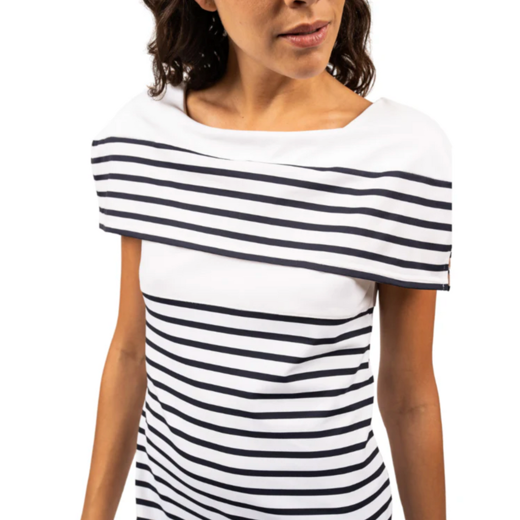 Robe anti-UV Saint James Cannes - Neige/Navy